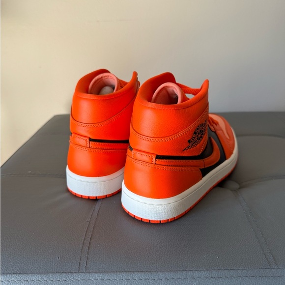 Nike Jordan 1 Mid “Rush Orange Crimson Bliss” - Picture 3 of 5